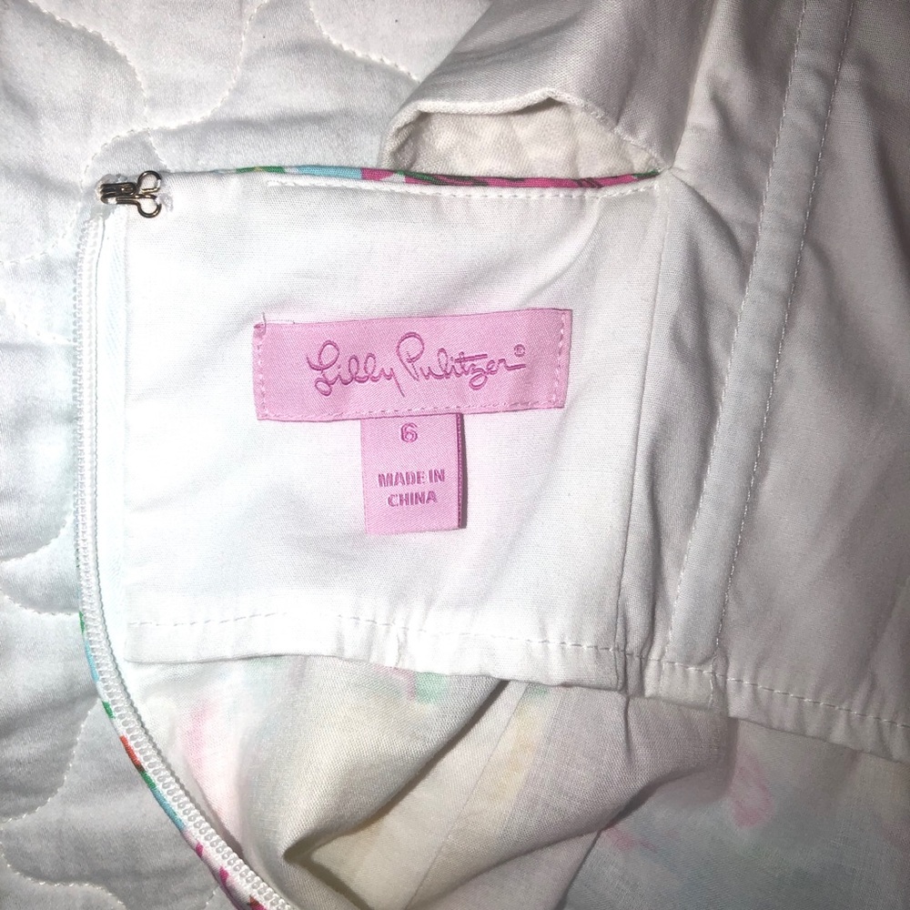 Lilly pulitzer strapless dress size 6 - Picture 6 of 8
